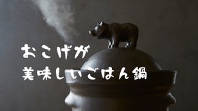 【思わず笑顔になるデザイン】おこげも美味しく炊けるご飯土鍋