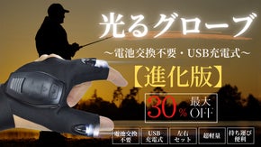 【LEDライト付きグローブ】瞬時に手元を明るく照らしアウトドアやキャンプで大活躍