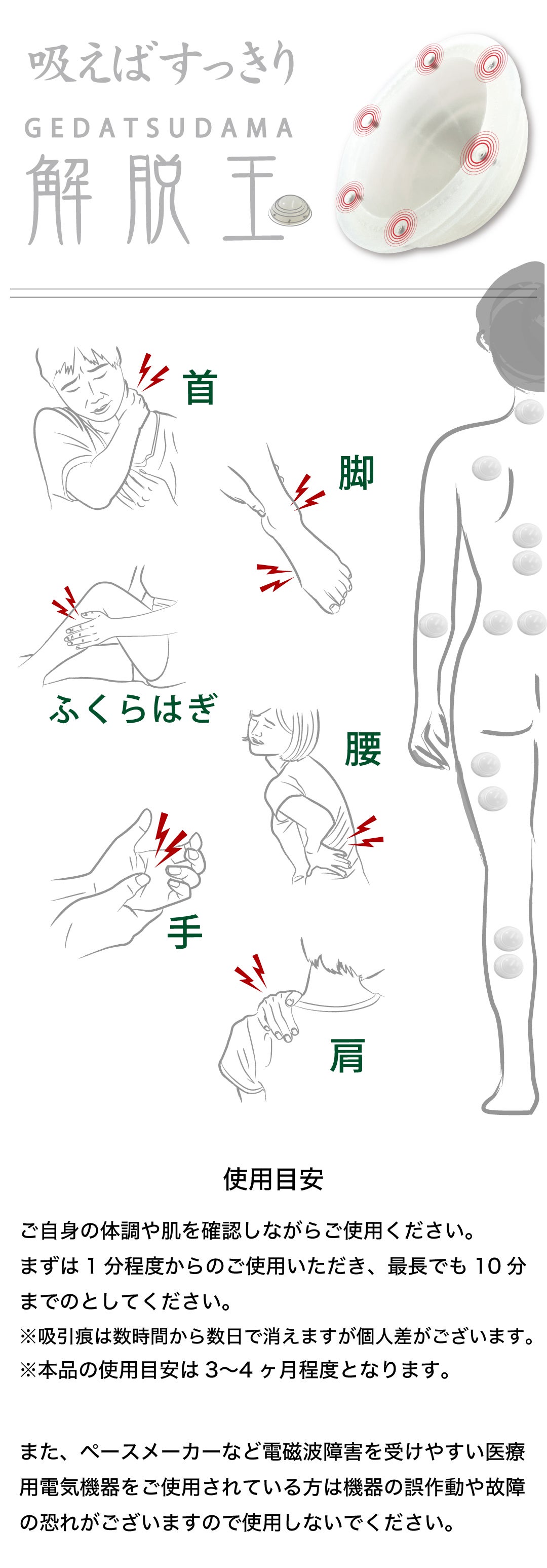 いつでも！どこでも！吸えばスッキリ吸い玉カッピング Activital 解脱