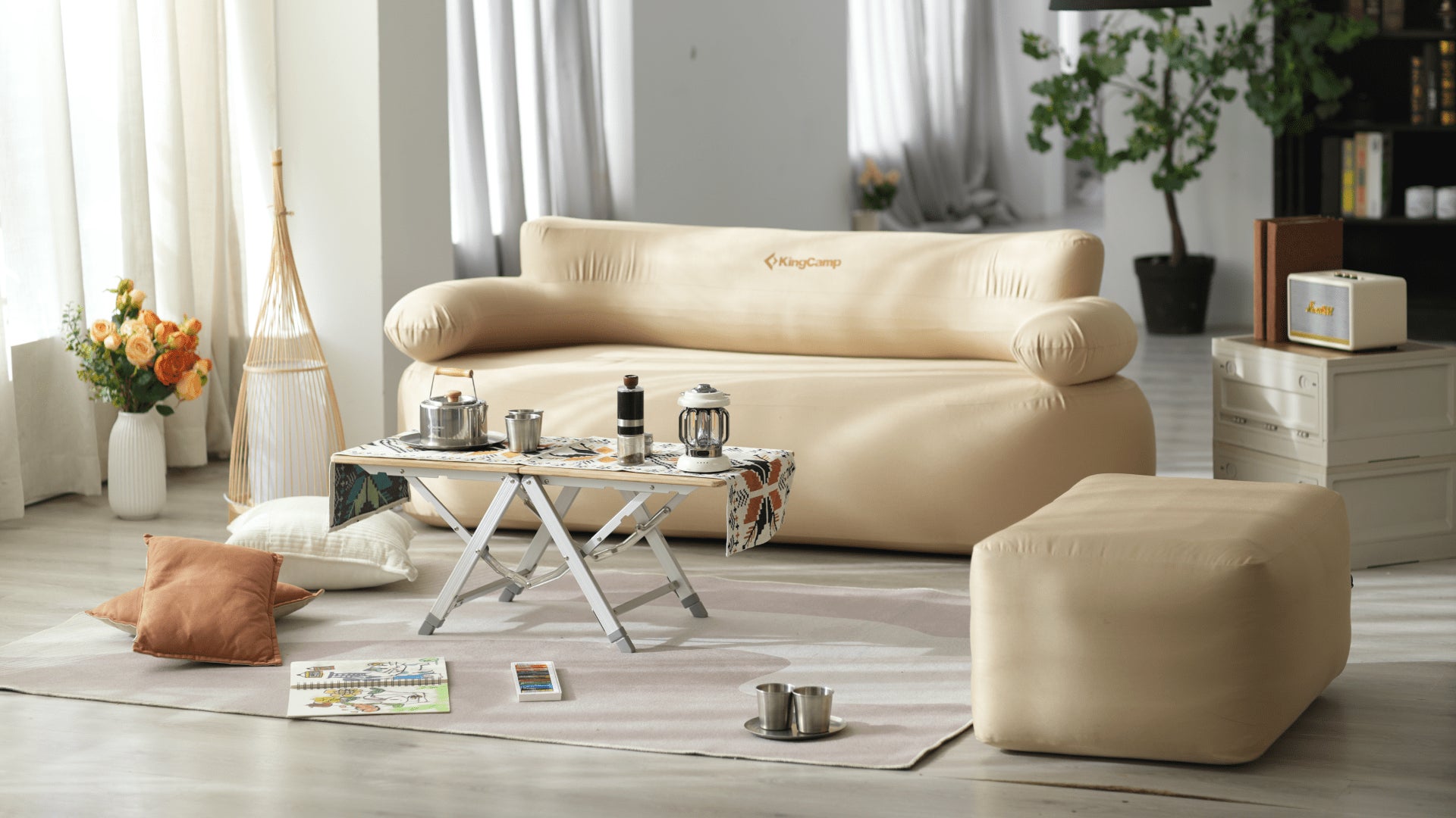 い*れ様 EF0405-7-2KingCamp エアーソファー Amazon.co.jp