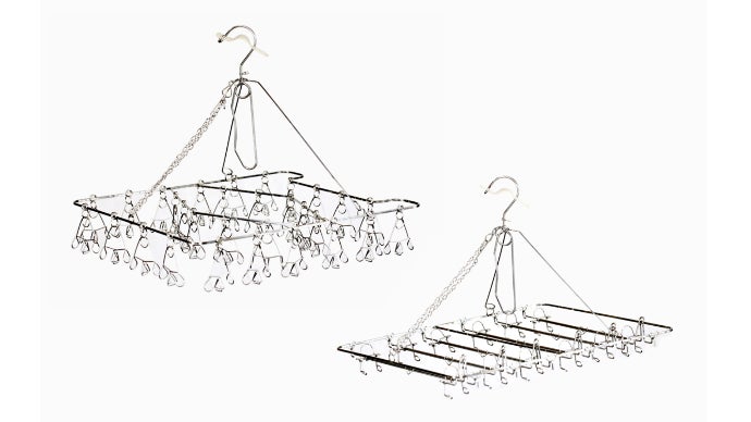 洗濯物を一気に外す待望の【いちどにありがとうステンレス】ピンチ
