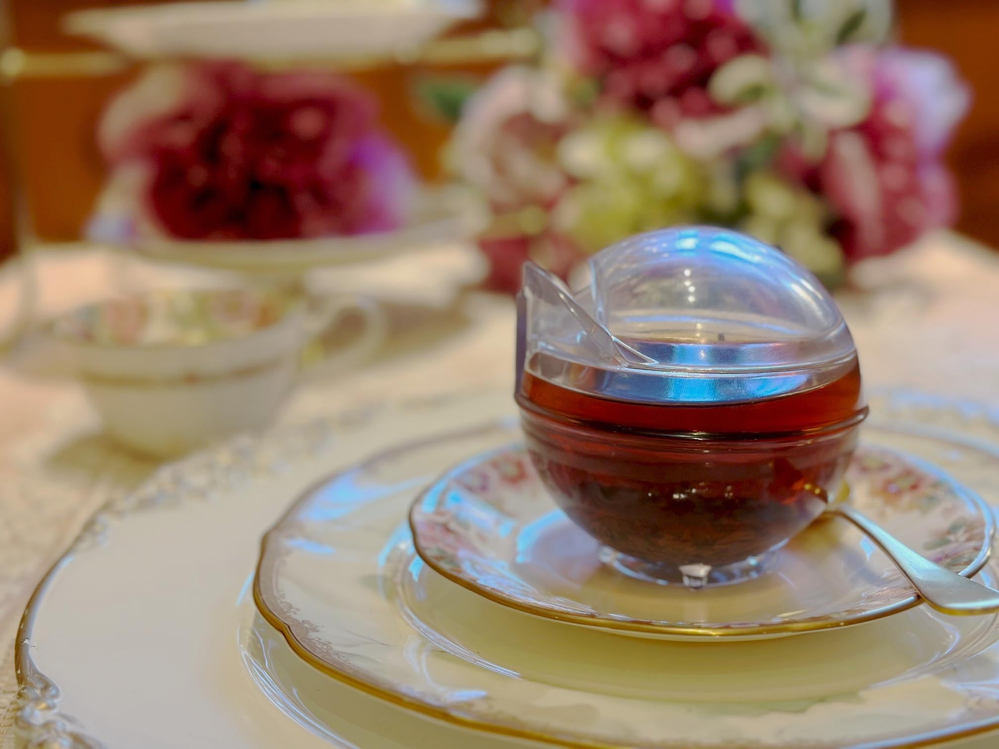 ★茶鈴★ 透明丸形ティーポット 茶鈴 Tea－rin＋オリジナル紅茶セット