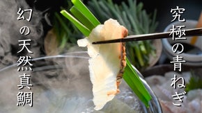 「うまか！」地域商社厳選の「 幻の天然真鯛」と青ねぎ専門農家の「究極のねぎ鍋」