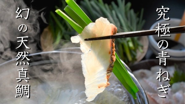 「うまか！」地域商社厳選の「 幻の天然真鯛」と青ねぎ専門農家の「究極のねぎ鍋」