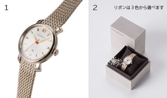 【新品】箱付 TIME&BOUQUET ネル レディース 腕時計 手巻 ホワイト 作りたいのは花のように繊細で可憐な腕時計。『Time&Bouquet』 時の