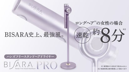シリーズ史上最強風のハンズフリースタンドヘアドライヤー「BISARA PRO 