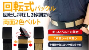 回転式2色ベルト。２秒で色を切り替え調節。通気性あり着心地がいい【ONLY-1】