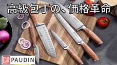 高級包丁に革命を。プロ仕様の包丁5本セットが2.5万円で手に入る『PAUDIN』
