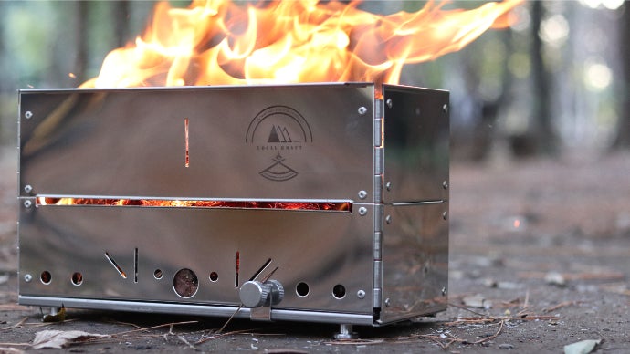 組立て3秒！キャンパーの願いが詰まった一生物の焚き火台｜マクアケ