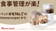 鮮度キープ！完全密閉・丸洗い・健康管理もできる自動給餌機 Homerunpet