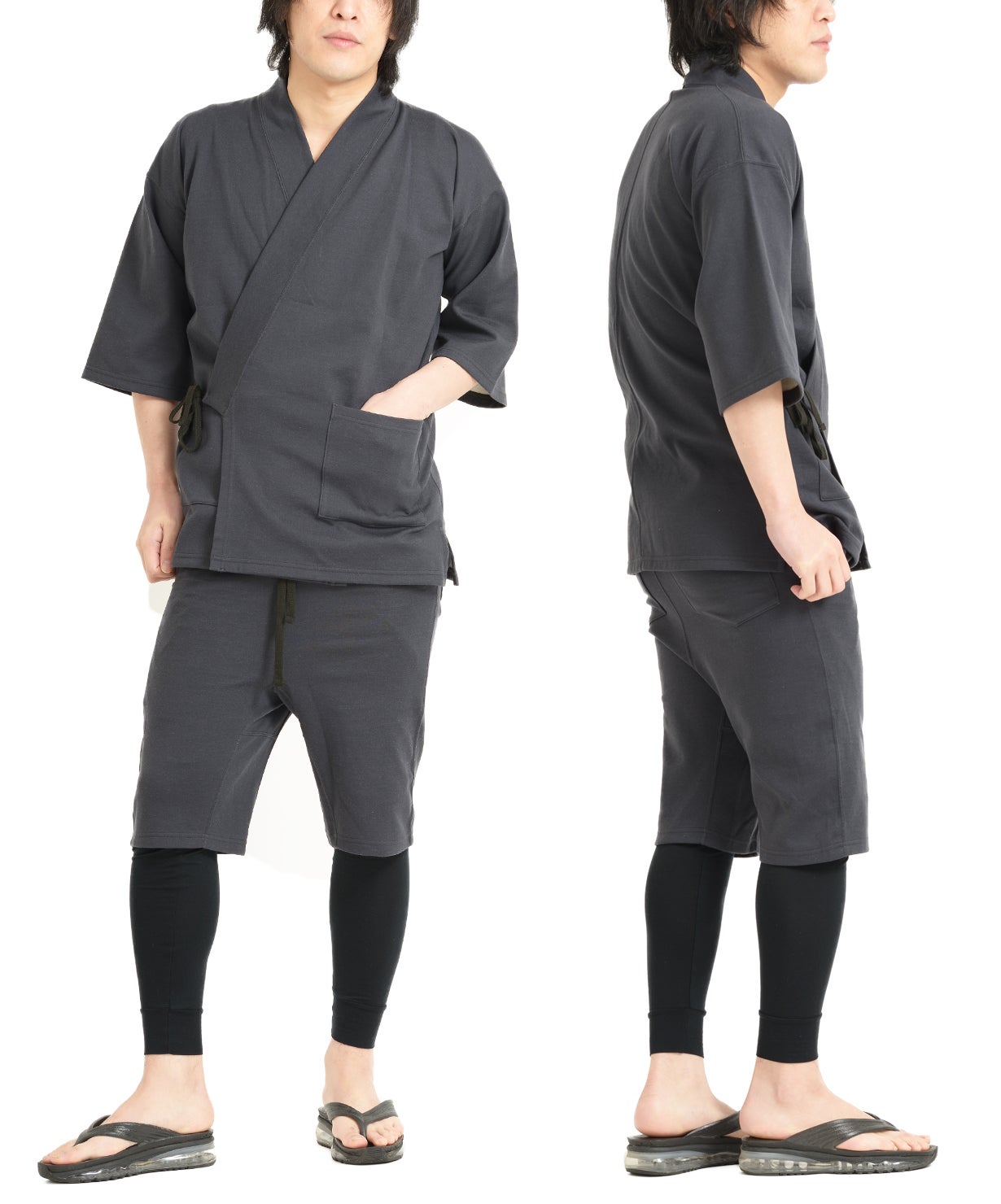 三分妄想 鹿野院平蔵 フルセット　Sサイズ ゼロ撥水オーガニックコットンストレッチ甚平（カラー