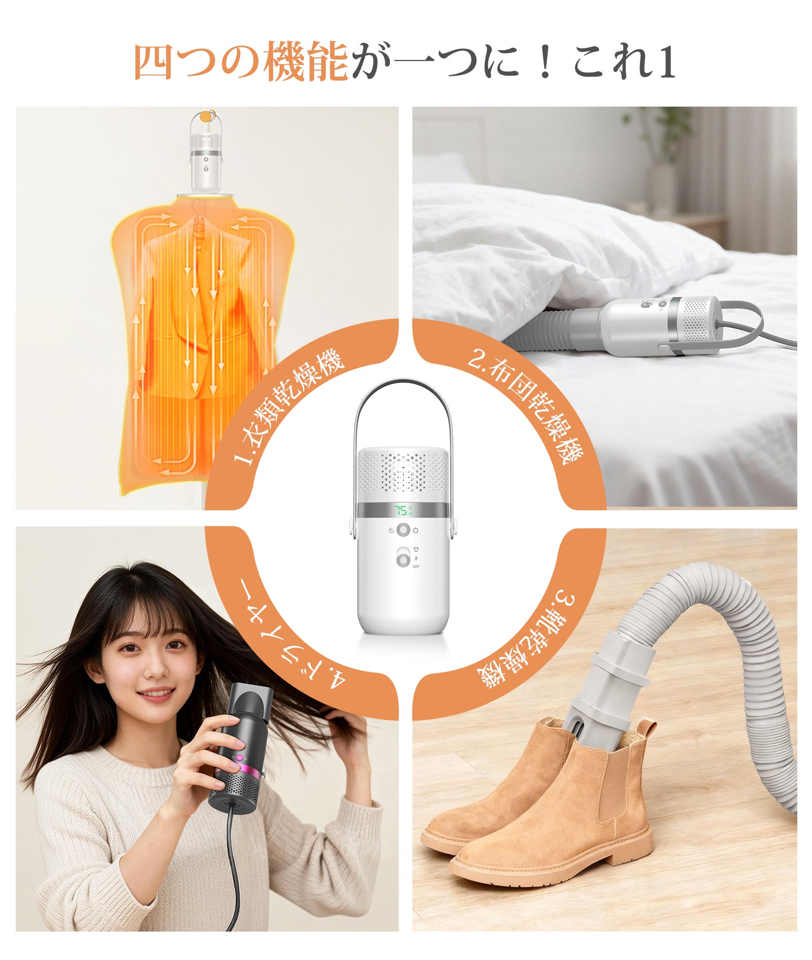 Makuake｜この1台だけで、年中お家を快適な空間に！【除湿機】【加湿器