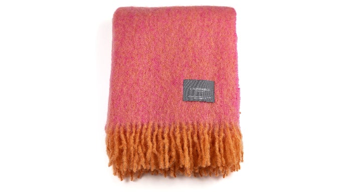 ビンテージモヘアブランケット モヘアブランケット【カラー】クロムウェルチェリー・ピンク – SNAPPY