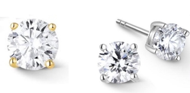 ビックサイズのモアサナイト！豪華K14リング2ctとK18ピアス  