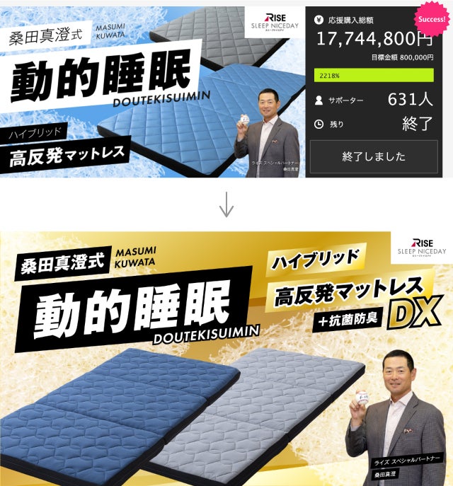 ついにリニューアル！】第2弾 桑田真澄式「動的睡眠」ハイブリッド