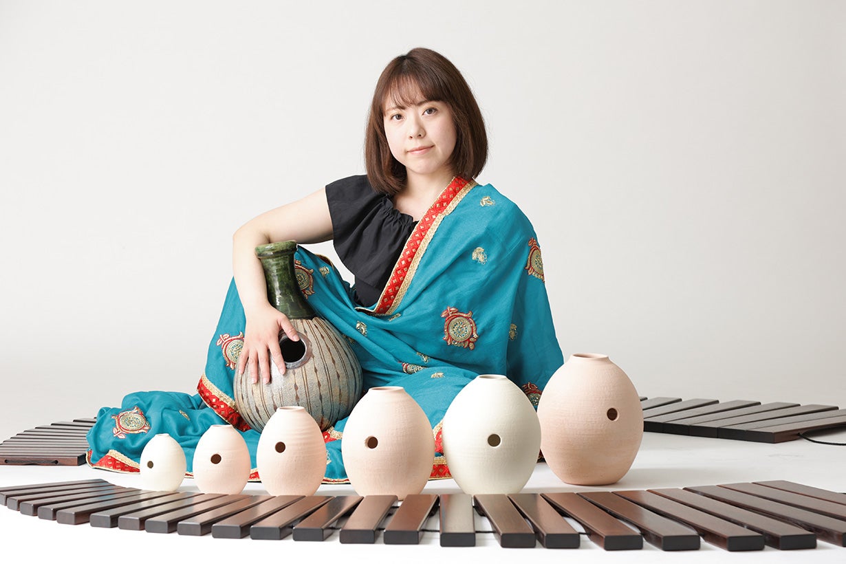 磁器でウインドチャイムを作ったら、星のきらめきのような音になりまし