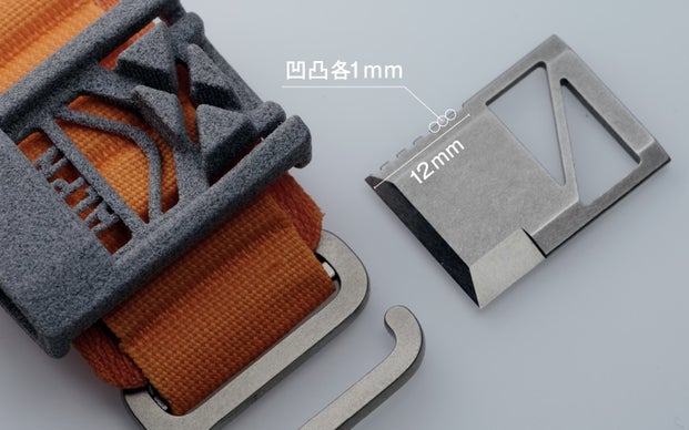 【切る・剥がす・削る3つの用途】腕時計のストラップに装着するマルチツール!