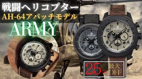 【戦闘ヘリコプター】AH64アパッチモデルの腕時計〜究極のARMY時計はこれ〜