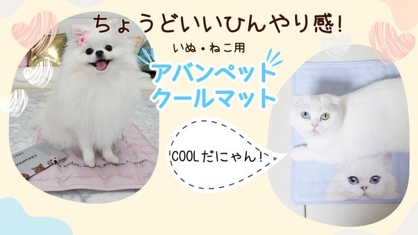 暑い夏でも心配いりません！環境にやさしい「アバンペットクールマット」