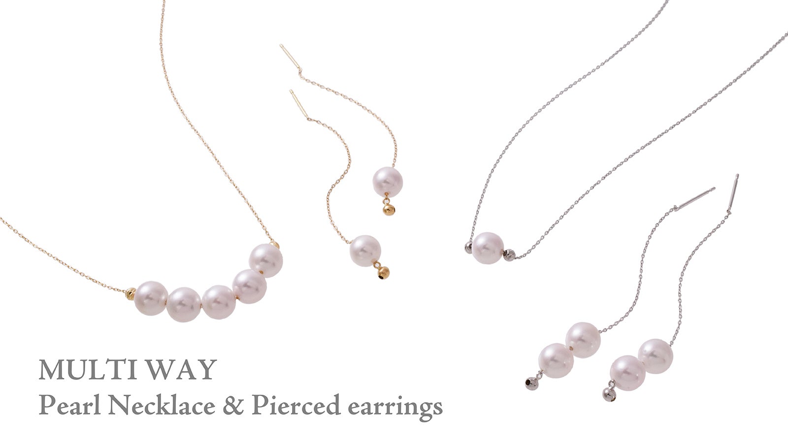 高品質あこや真珠】気分でパールを付け替えアレンジ自在！K18