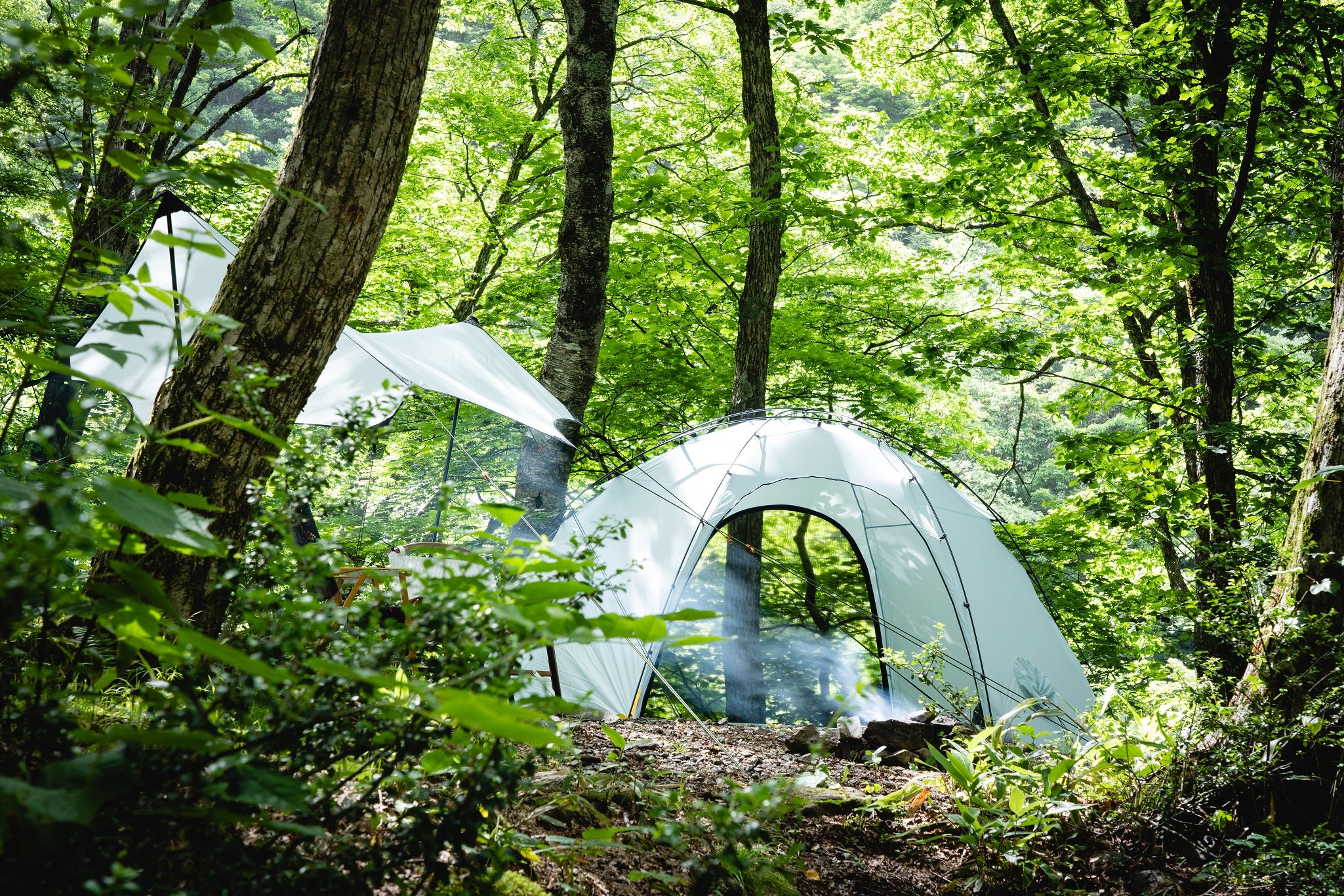 Makuake｜もう誰とも被らない！個性的でハイスペックなドーム型テント