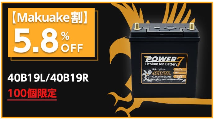 鉛はもう古い？予備電源でバッテリー上がりの心配なし！軽量