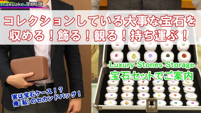 宝石を収める！飾る！観る！持ち運ぶ！宝石＆プロトケースセット 