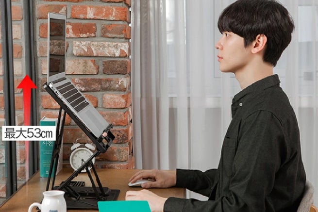グラつかない！53cmの高さまで！あらゆるものを目の高さにする3in1