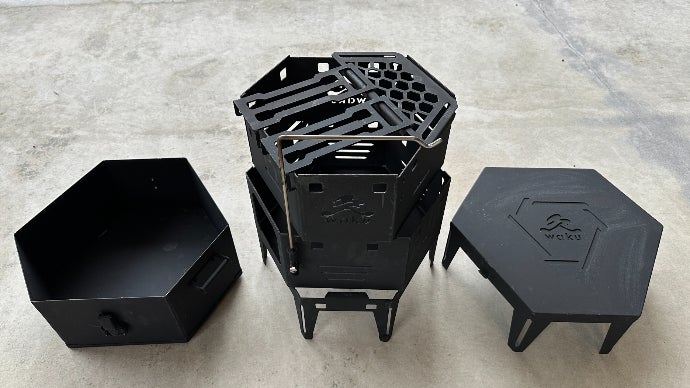 欲張りすぎる！火消し機能も搭載のオールインワン焚き火台｜TAKIBI ZEN