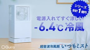 【登場!シリーズ最新】すぐに涼しい-6.4℃瞬冷！一年中使える冷風扇いつもミスト