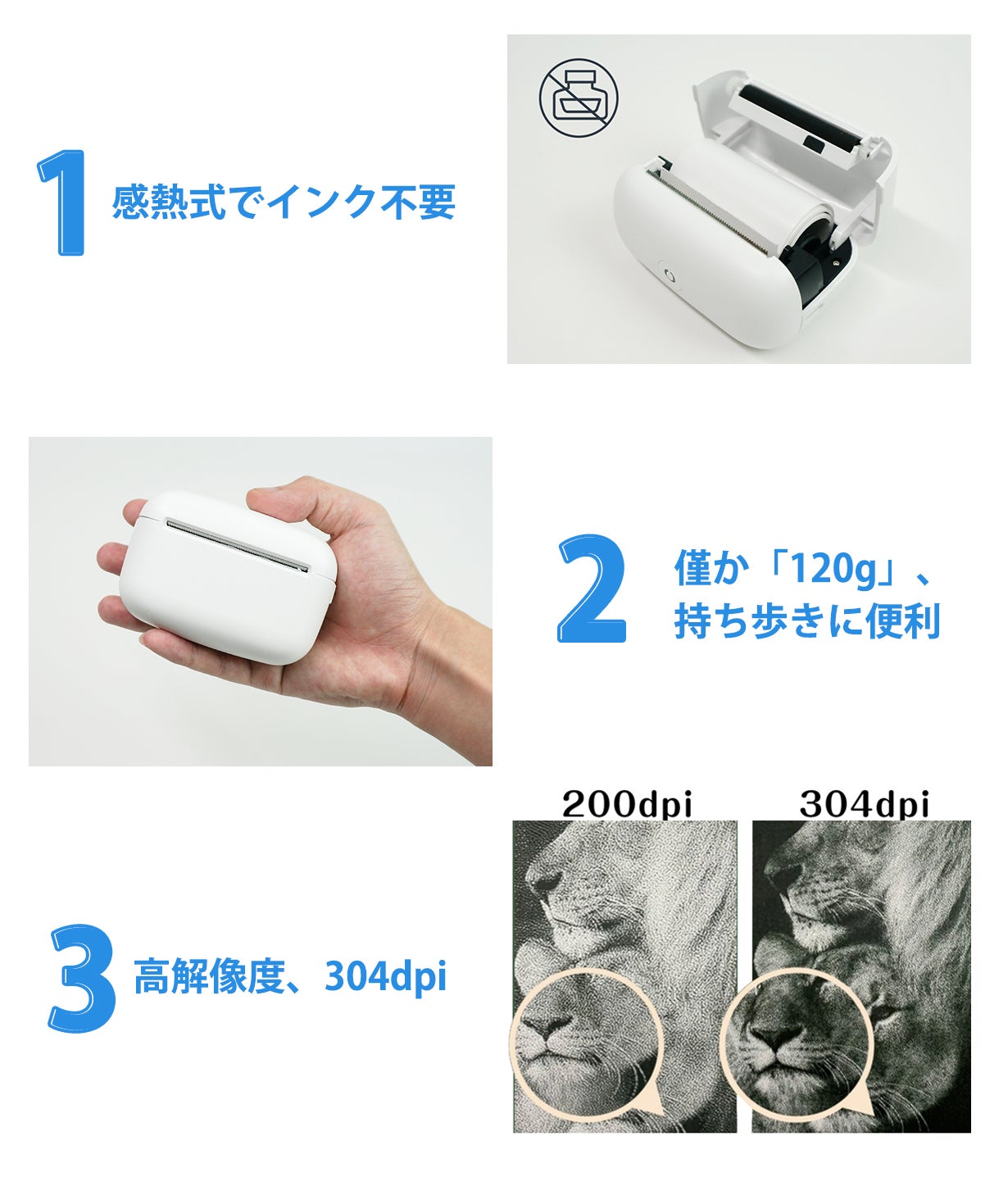 サーマルプリンター インク不要 2000mAh A4サイズ ハンディーサイズ Amazon.co.jp: NEWYES サーマルプリンター インク不要 サーマル印刷