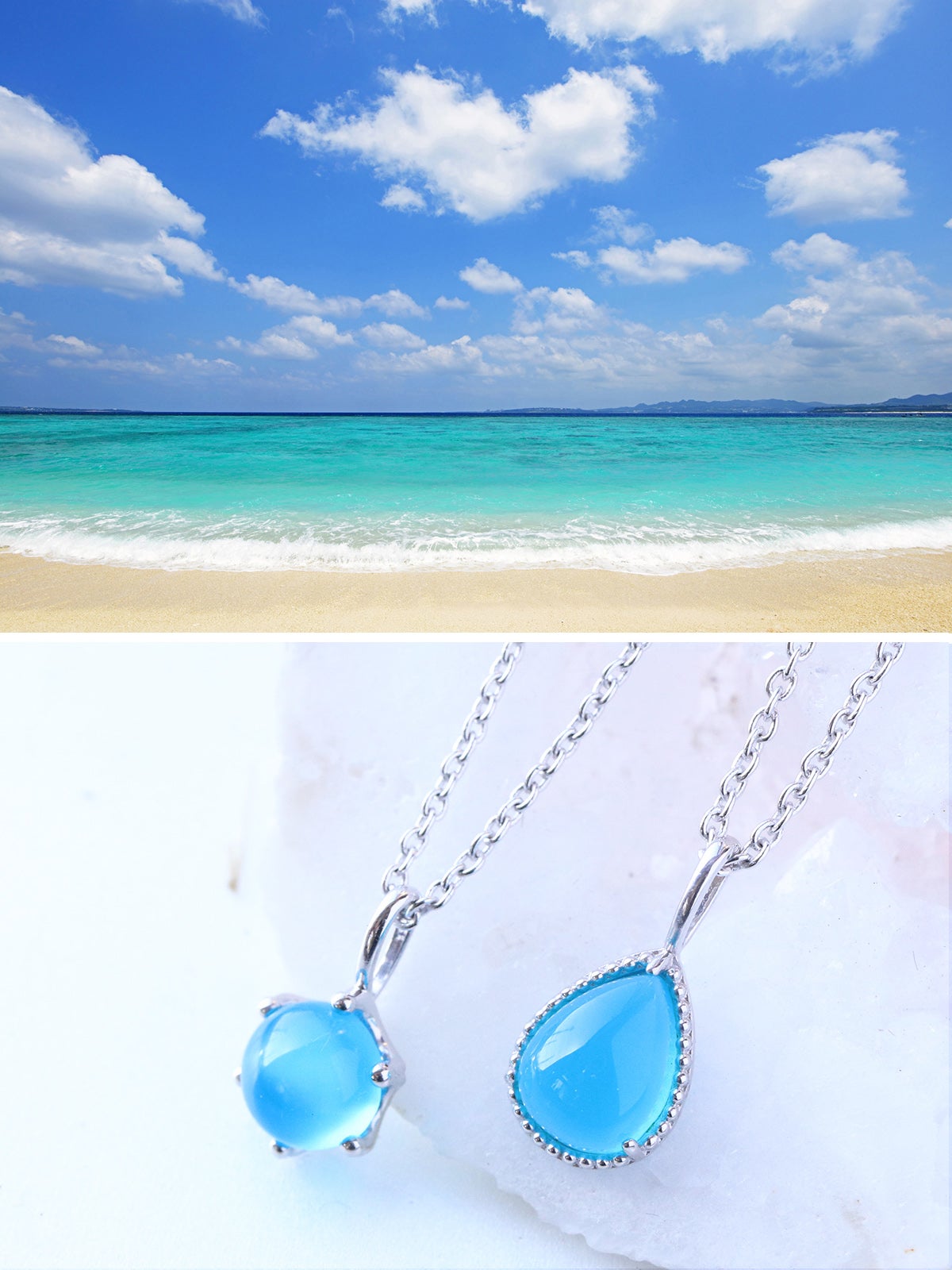 アミュレットネックレス3WAY！Ｋ１８ＷＧ、7色の光が導くお守り アミュレットネックレス3WAY！K18WG、7色の光が導くお守り