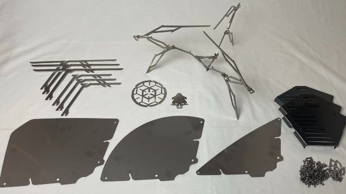 ギミックとこだわりの塊！3種類の火床が使える焚き火台 フラスタム