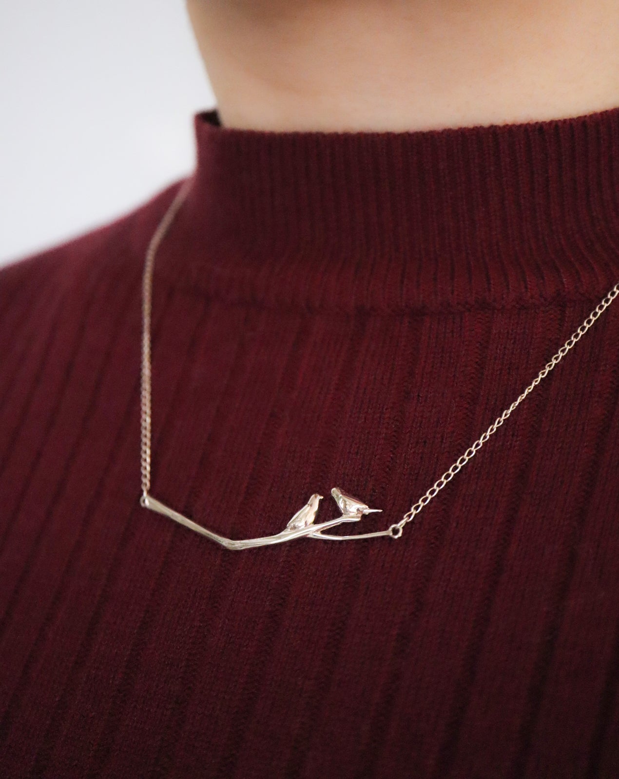 木製アクセサリーケース 二羽の鳥デザイン インコ 鳥 とり 羽根 羽