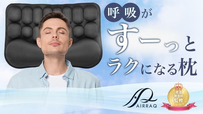 柔道整復師監修】空気を使った特殊構造まくら エアラクピロー