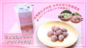 宮崎県えびの市からお届け！高原に咲く花がモチーフな甘酒クッキー「ノカイドウの蕾」