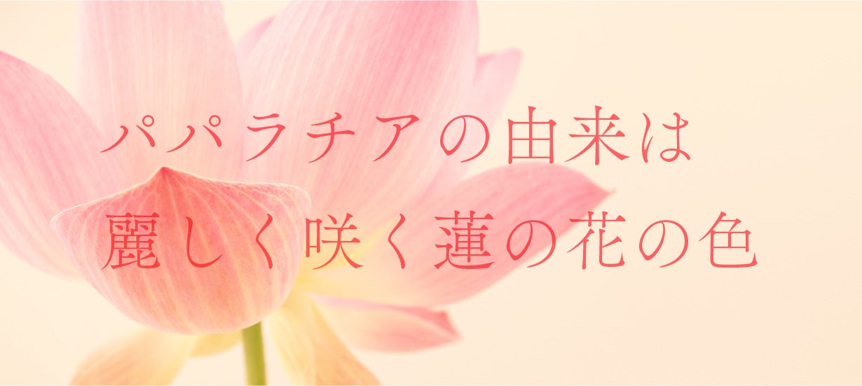 世界三大希少石】サファイアの王『パパラチアサファイア』蓮の花
