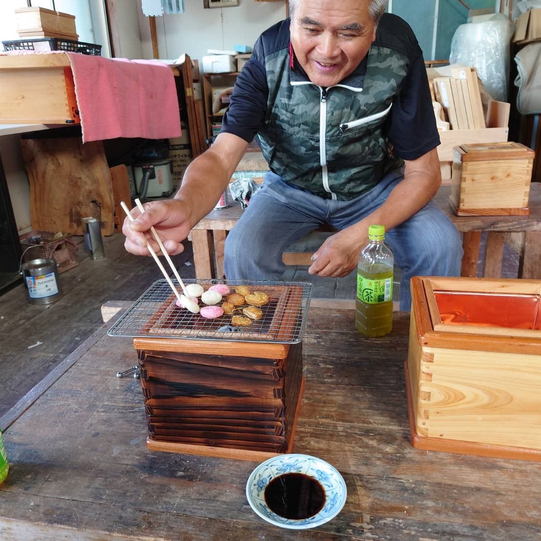 火鉢職人がつくる次世代の火鉢 第2弾！卓上火鉢 ”枡火masubi ”を先行
