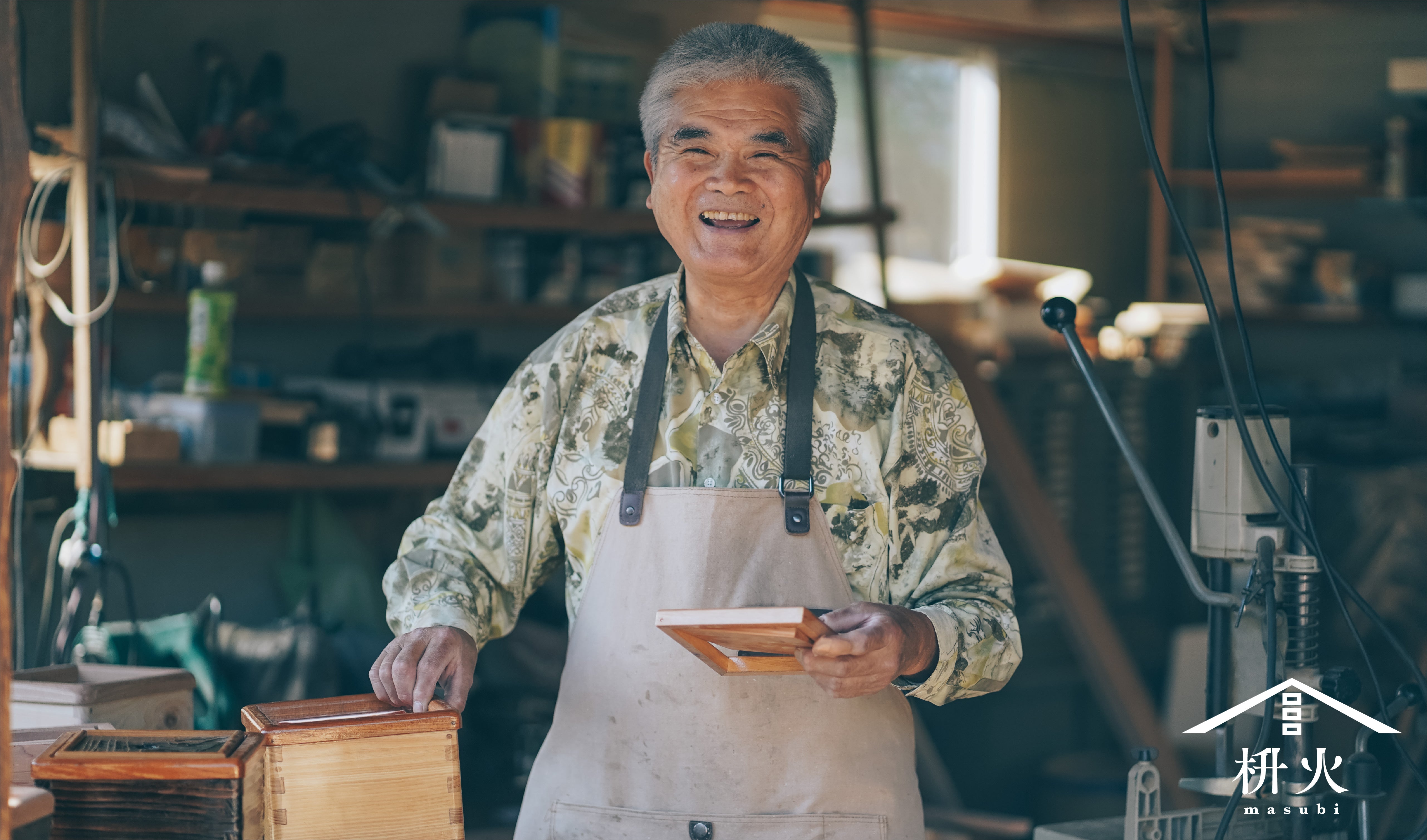 火鉢職人がつくる次世代の火鉢 第2弾！卓上火鉢 ”枡火masubi ”を先行