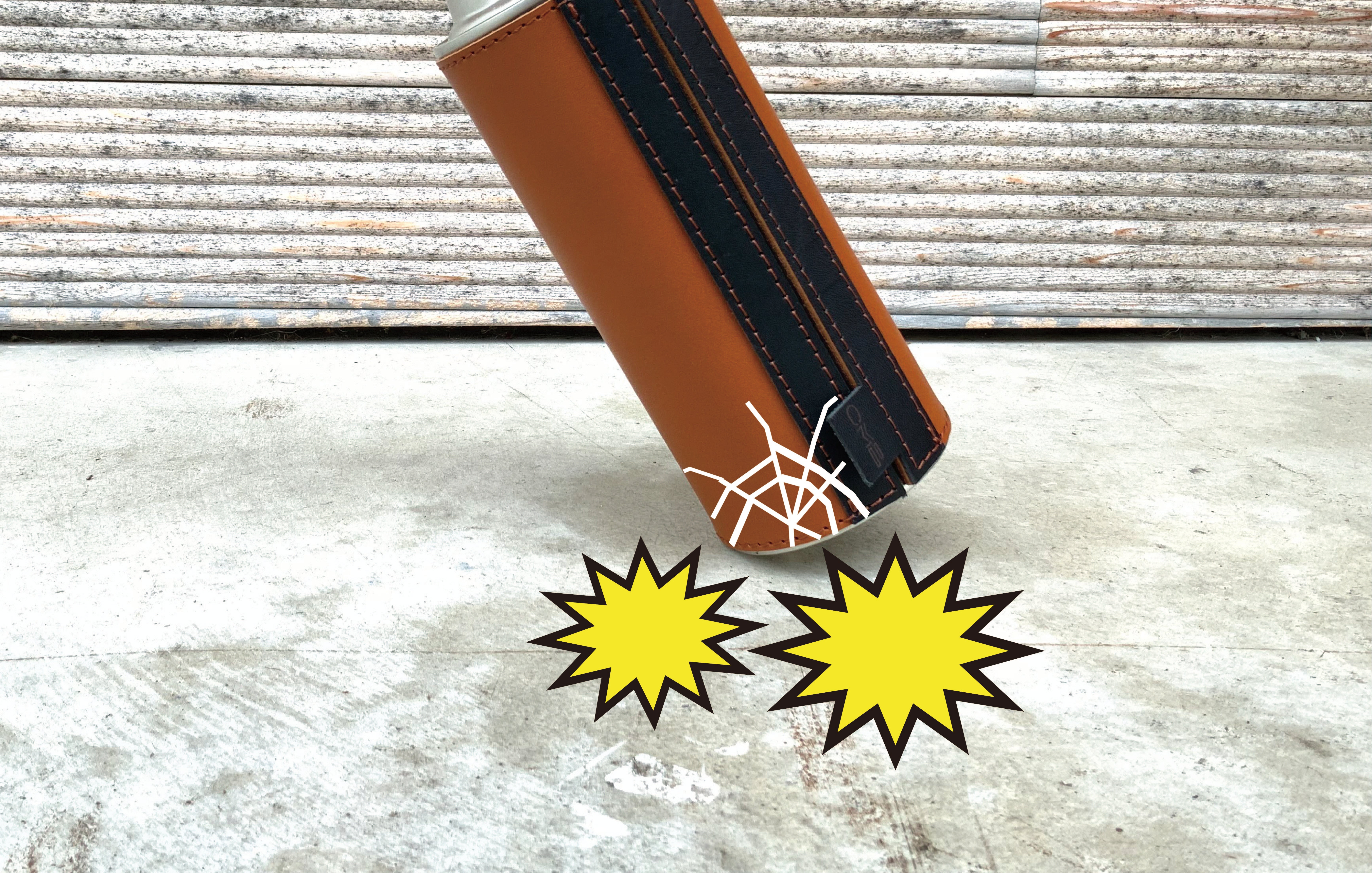 くるっと巻くだけのワンアクションでキマる！魅せる【本革CB缶カバー