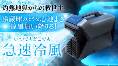 急冷ポータブルクーラー】もう夏のアウトドアも怖くない！持ち運ぶ 