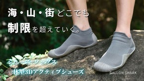 たった一足で海も街も室内も。多機能シューズの完成形「3Dアクティブシューズ」