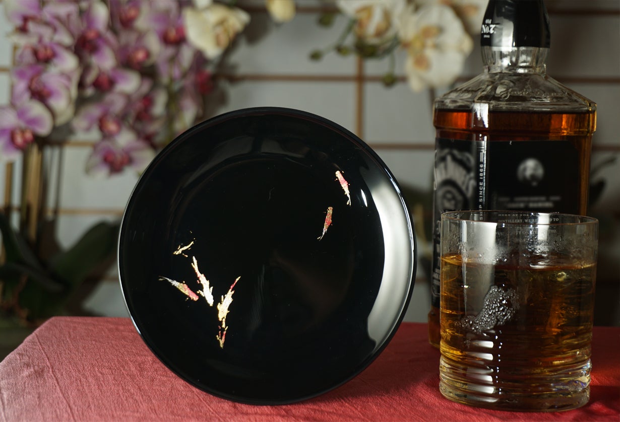 塗り工房ふじいの洋酒に合わせた漆ガラス酒器セット｜マクアケ
