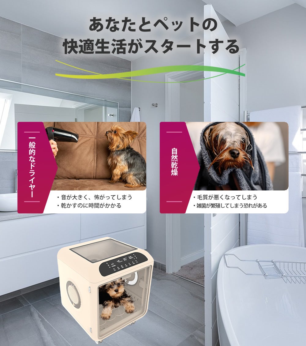 pettime ペットシャンプー乾燥機 pettime ペットシャンプー乾燥機 ペットのドライルームの