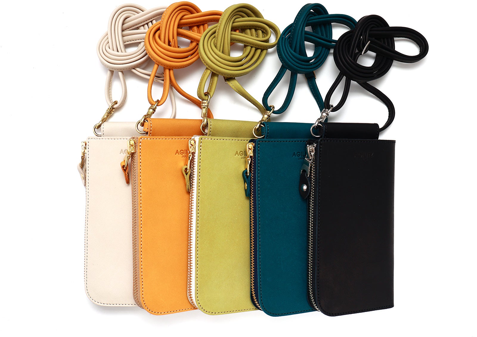 刀を抜刀するようにスマホを出し入れ！財布一体スマホポーチ「新SAYA