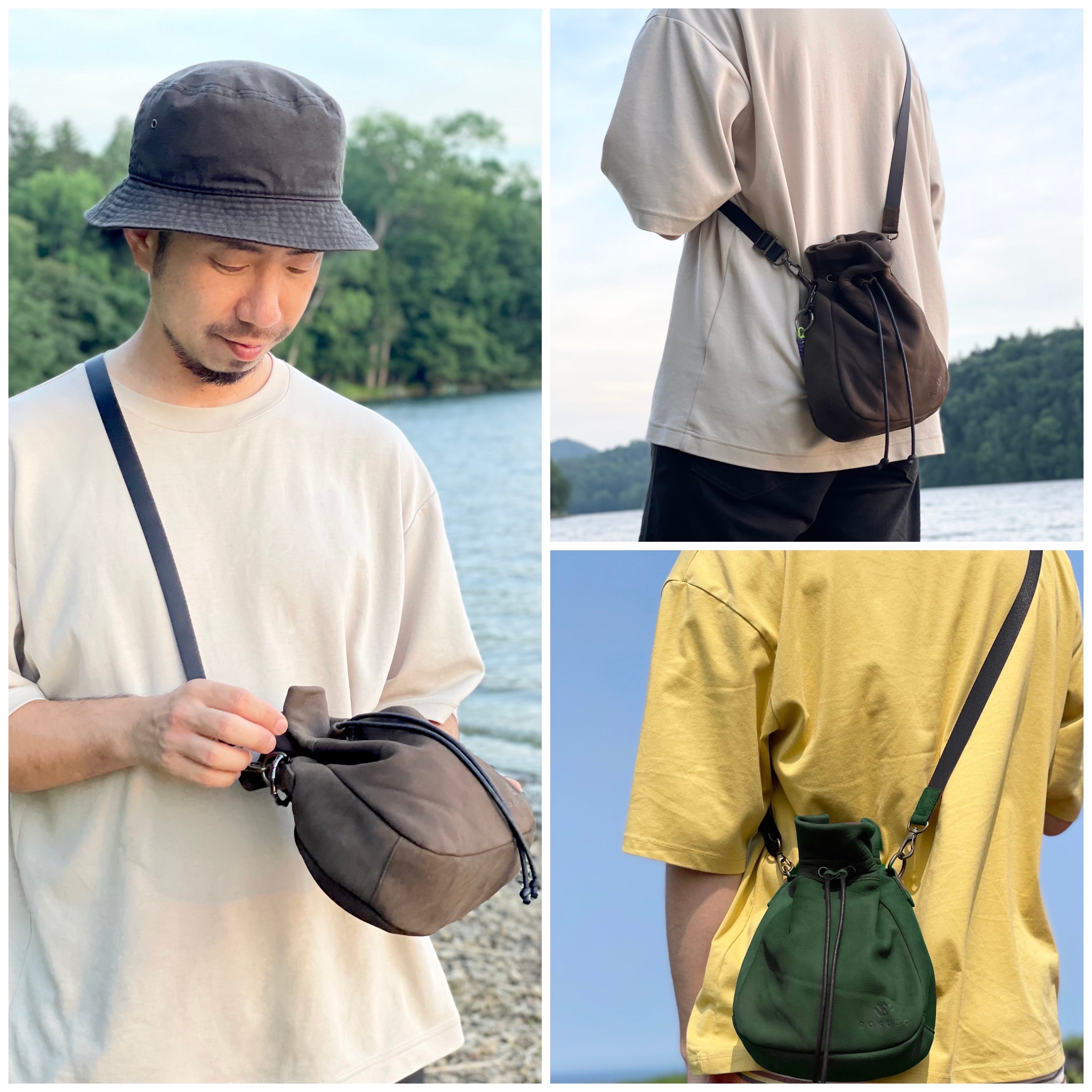 アーツアンドサイエンス 皮 ボックス バッグ 小物入れ レザー 円型