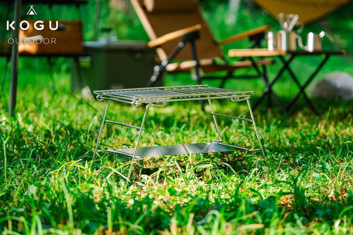 開いて立てるだけ！誰でも簡単に組み立て可！丈夫なステンレス製