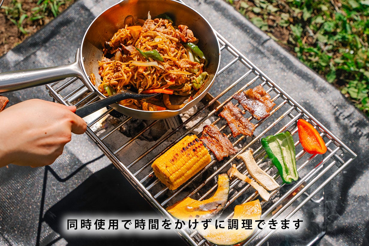 開いて立てるだけ！誰でも簡単に組み立て可！丈夫なステンレス製