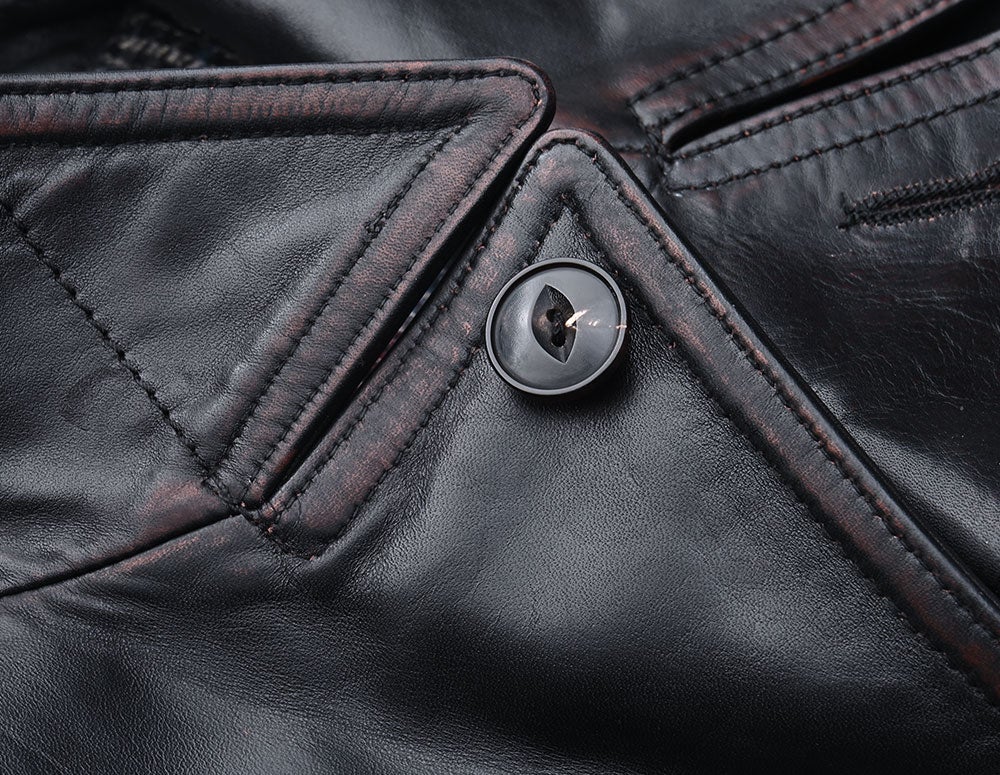 欧州産茶芯馬革がこなれ感を演出、大人顔レザージャケットを四万円台