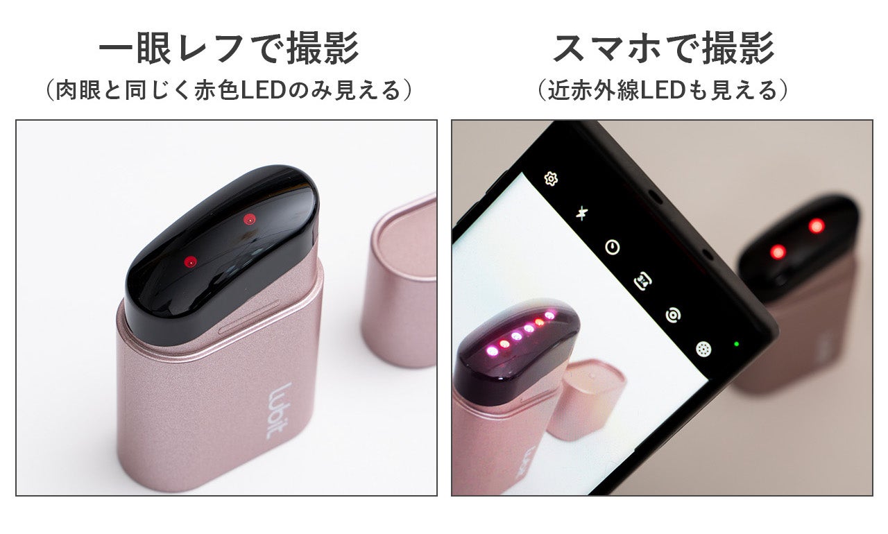 LEDマスクと同じ波長！更に新機能を搭載、たった40gいつでもサッと美顔